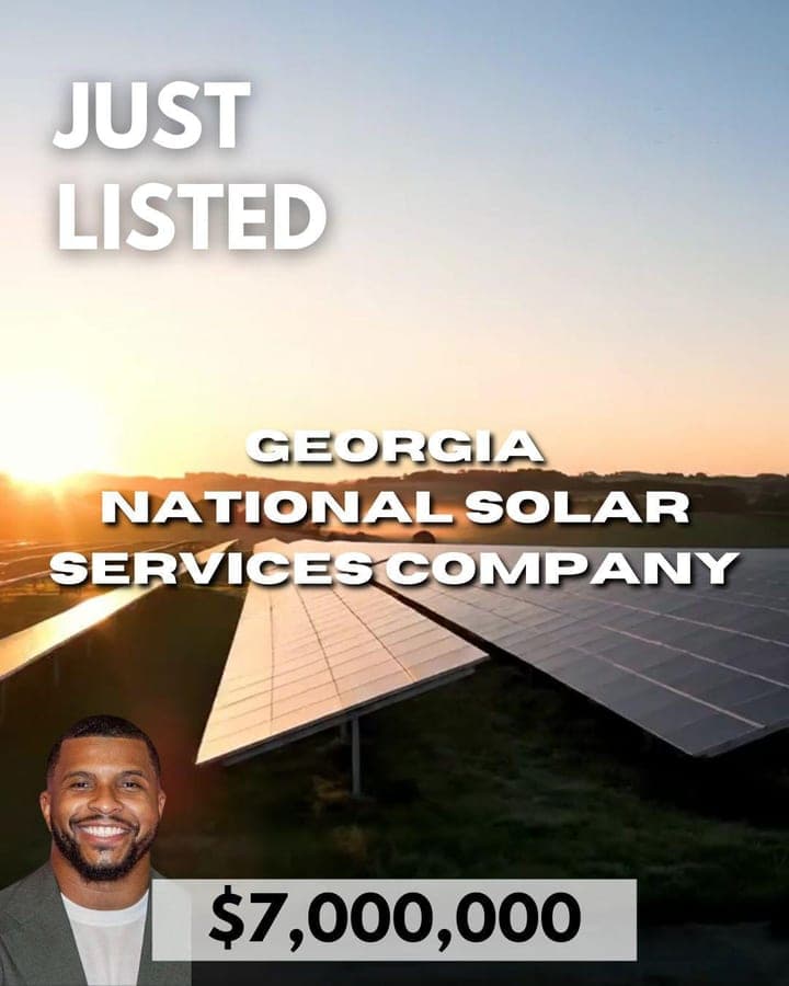 Just Listed flyer: Georgia National Solar Services Company
