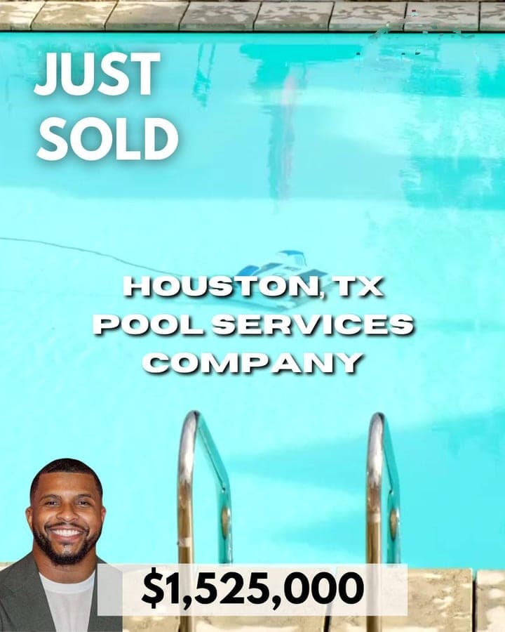 Just Sold flyer: Houston, TX Pool Services Company