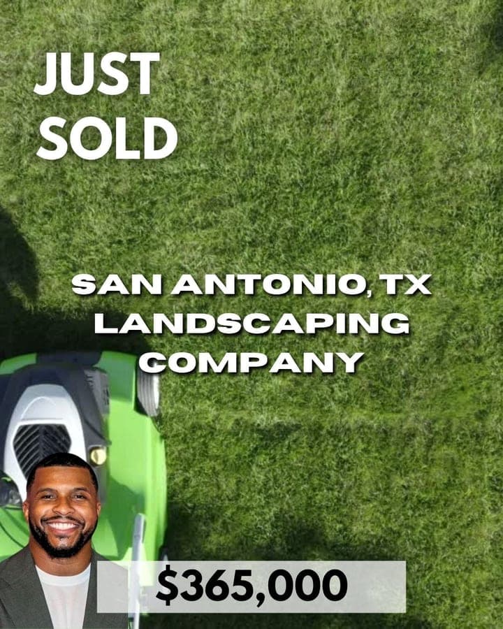 Just Sold flyer: San Antonio, TX Landscaping Company